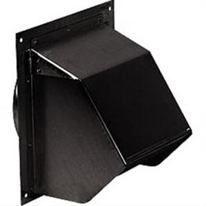 Wall Cap (black) for 6" round duct