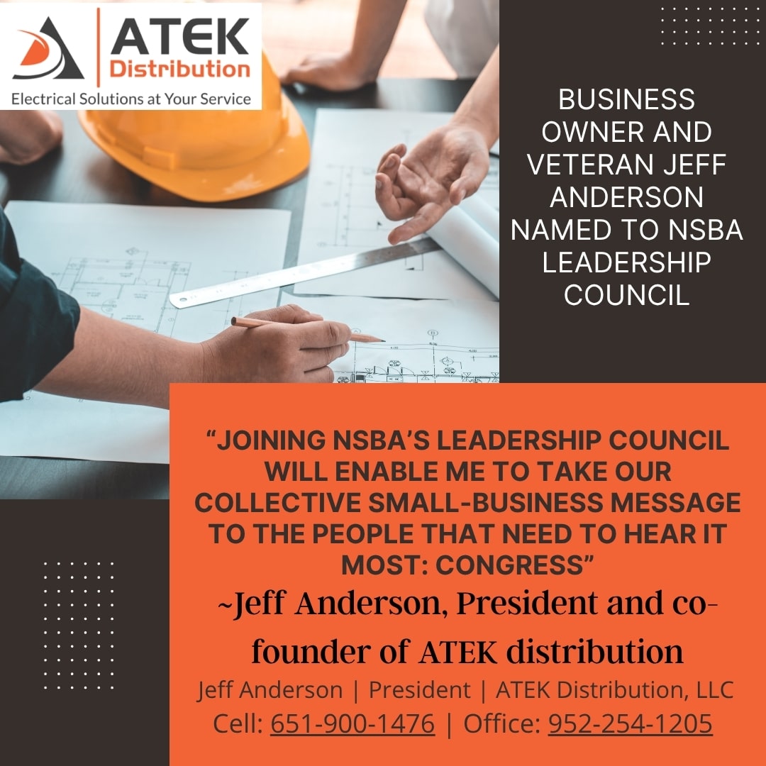Jeff Anderson named to Leadership Council of the National Small Business Association