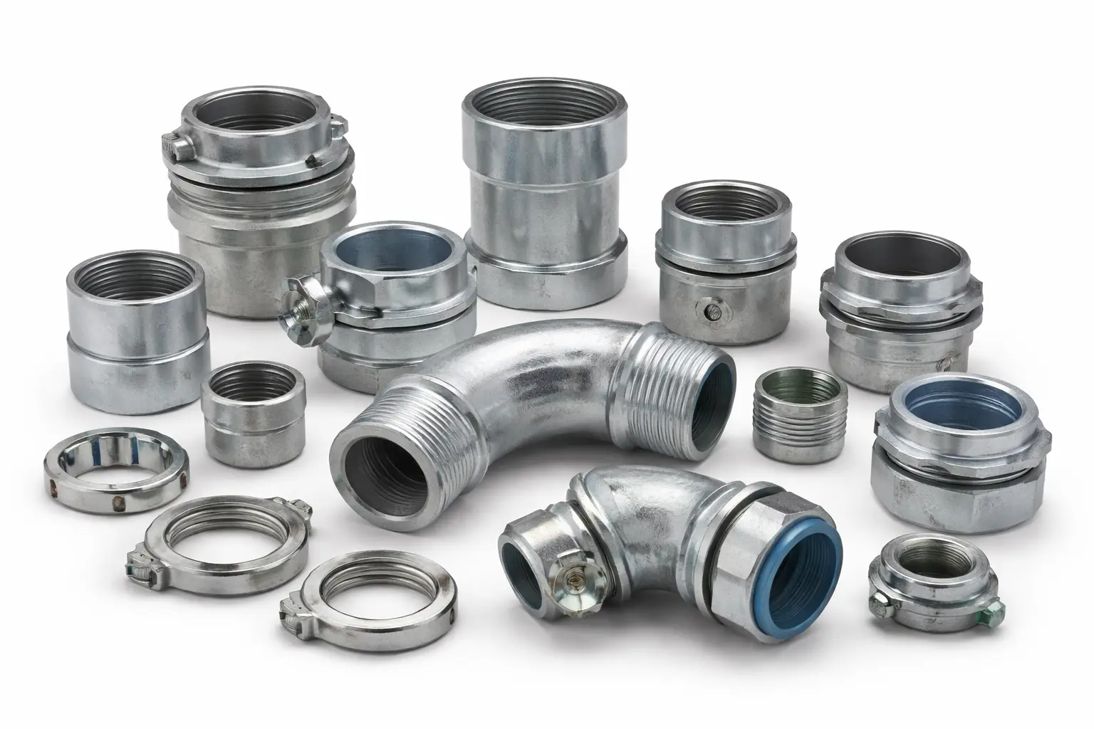 Rigid and IMC conduit fitting for heavy-duty conduit applications