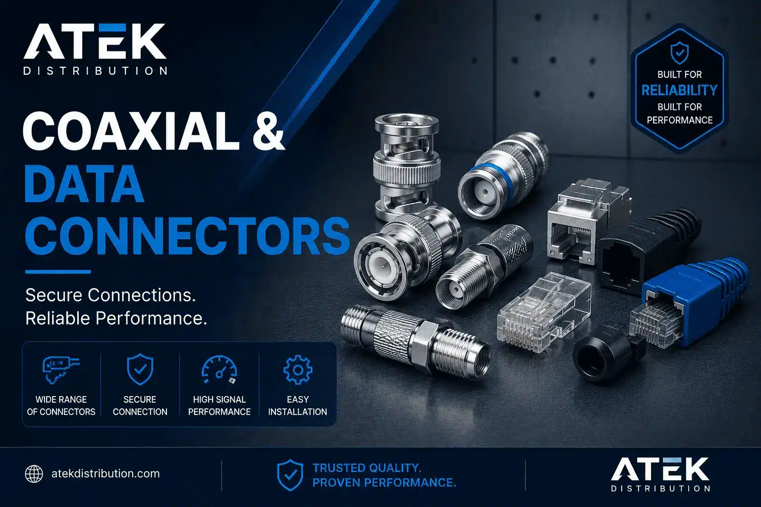  coaxial and data connectors